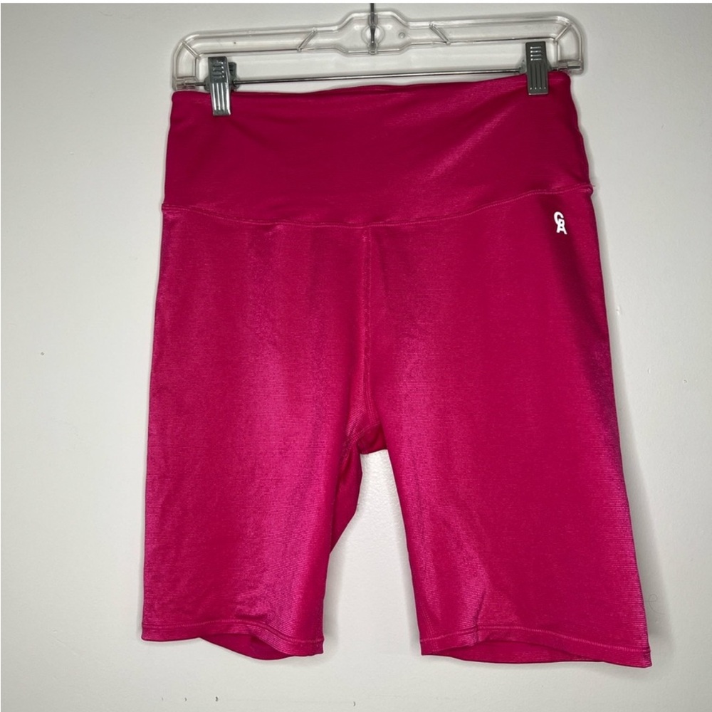 Good American Bright Pink Bike Shorts Size 2 - Picture 2 of 6